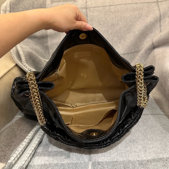 Authentic CHANEL Black Patent leather bag - Picture 9 of 13